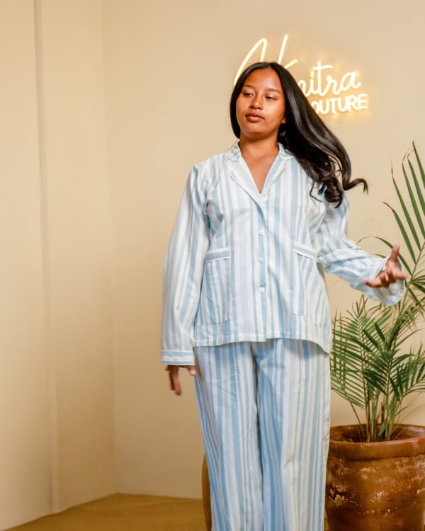 Slow Morning | Ensemble pyjama pantalon et chemisier manche longue – Image 3