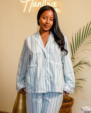 Slow Morning | Ensemble pyjama pantalon et chemisier manche longue