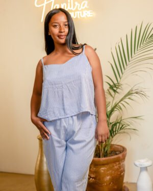 Soft Night | Ensemble pyjama pantalon et haut à bretelle